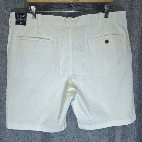 NWT J Crew 9" Flex Chino Short White Style H5020 Men's 38 - Picture 8 of 9